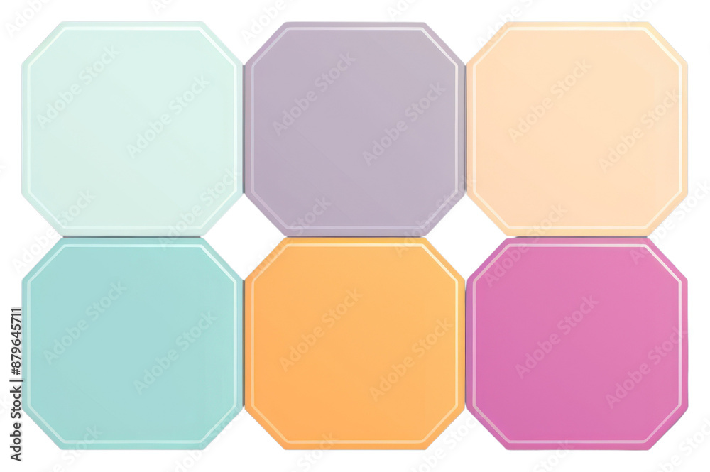 PNG Colorful geometric shapes arrangement PNG Colorful geometric shapes arrangement