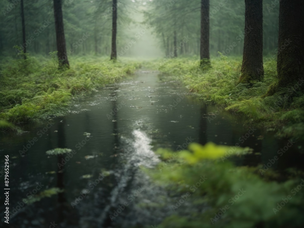 Obraz premium morning in the forest