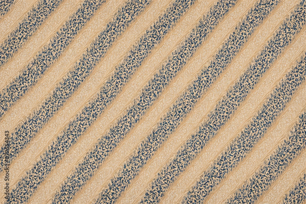 Madagascar zebu cattle horn pattern wallpaper in elegant curves