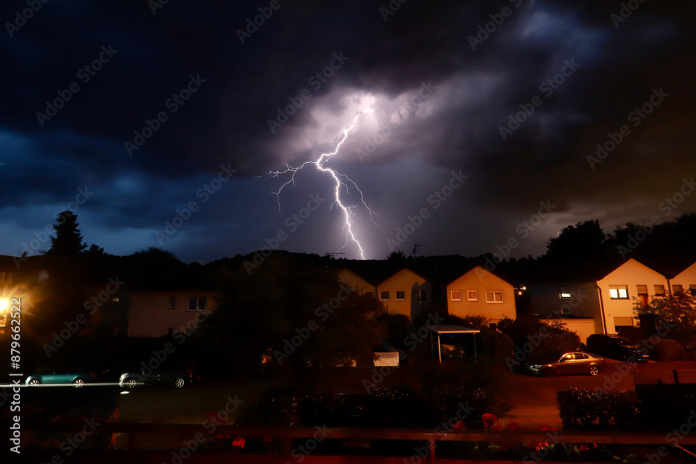 lightning over the city lightning over the city