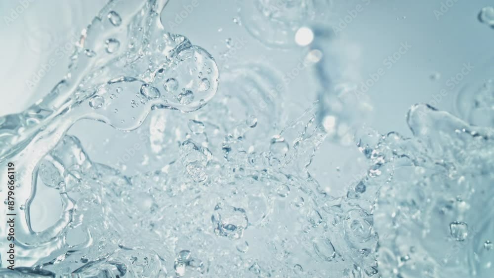 Super Slow Motion Shot of Pure Water Followed by Camera Splashing into Surface at 1000fps. Super Slow Motion Shot of Pure Water Followed by Camera Splashing into Surface at 1000fps.