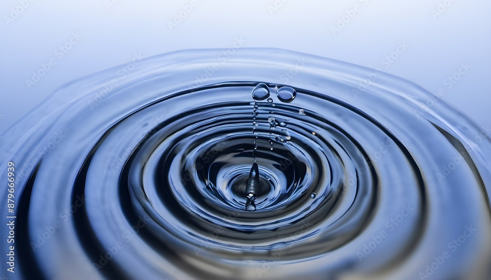 water drop in water