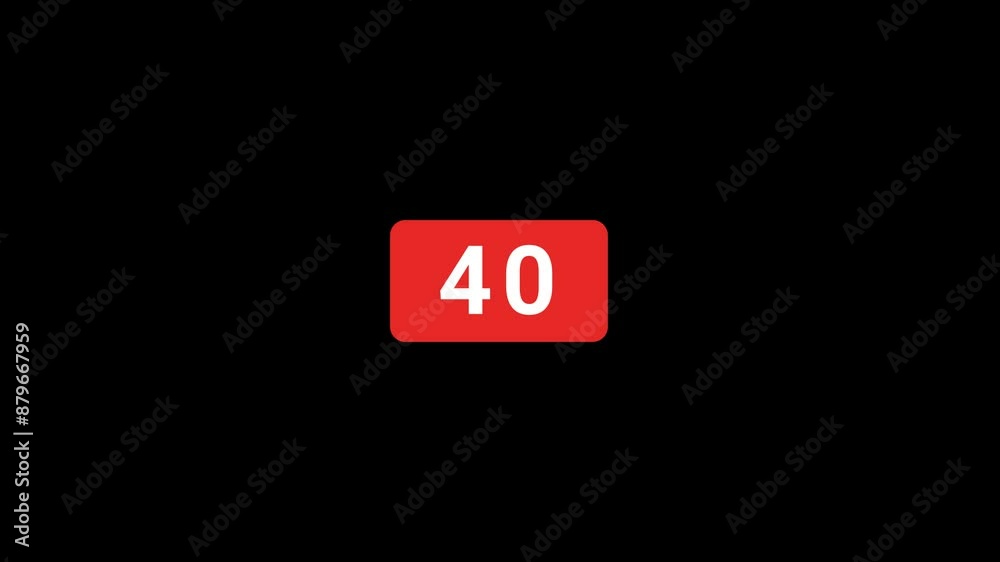 45 Second Timer countdown Animation 45 Second Timer countdown Animation