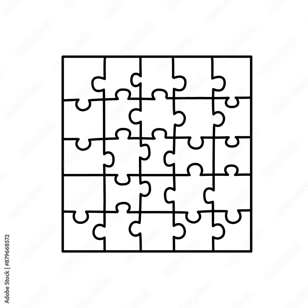 Puzzle pieces vector Puzzle pieces vector