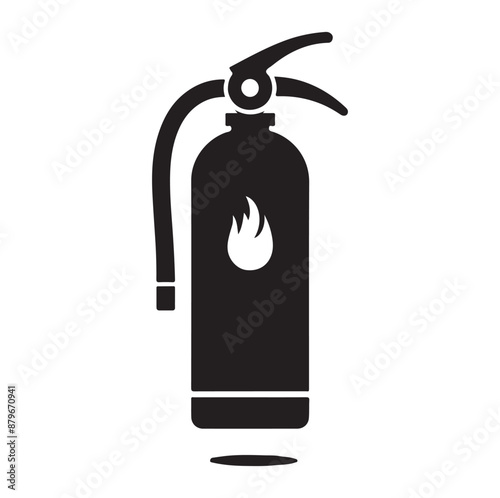 Minimal Fire extinguisher icon symbol silhouette