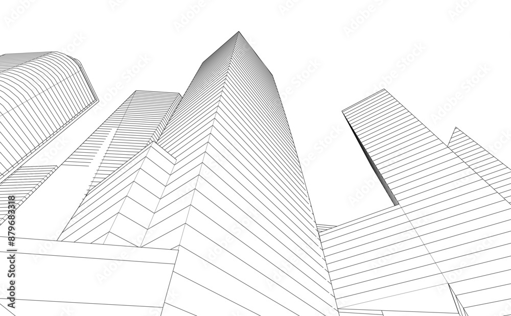 city architecture vector 3d illustration city architecture vector 3d illustration