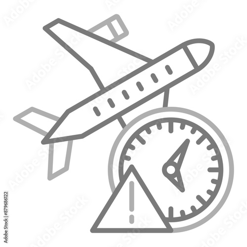 Flight delay Icon