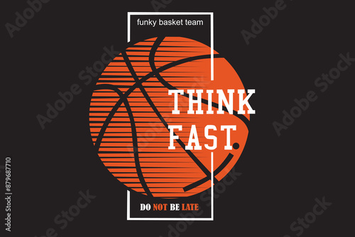 Just joined a funky basket team 🏀 Time to think fast and never be late to the game! #text #design #logo