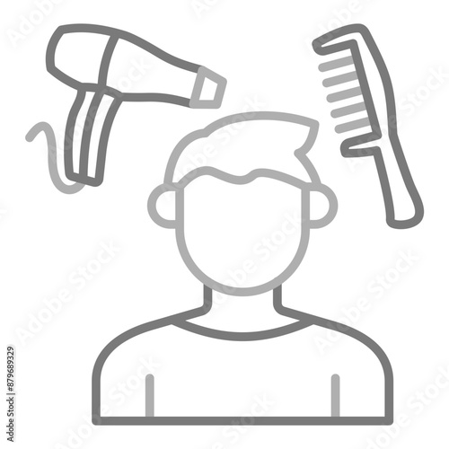 Hair styling Icon
