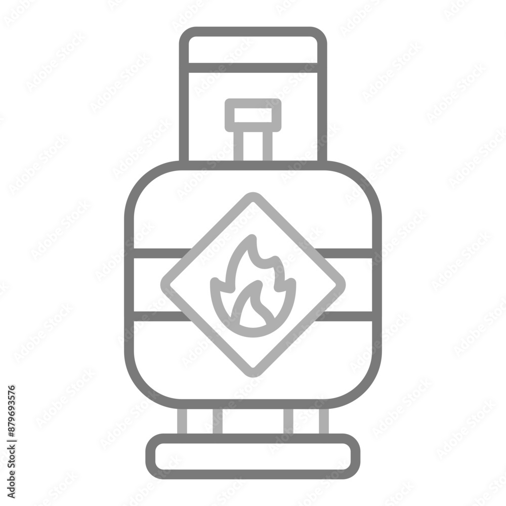 Obraz premium Gas cylinder Icon