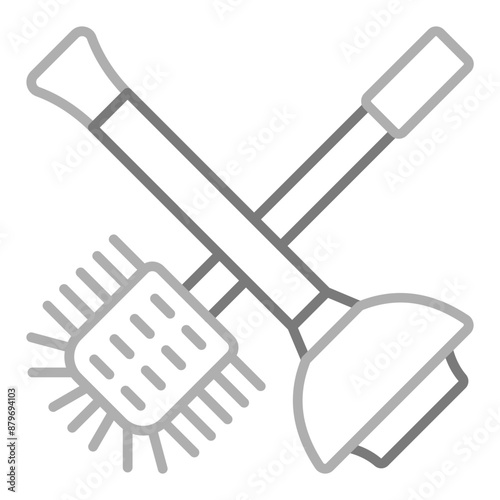 Toilet sweeping Icon