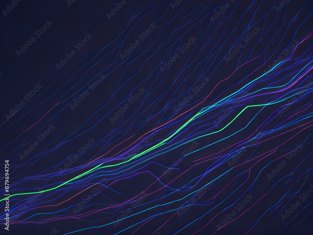 Abstract futuristic background with red blue glowing neon moving high speed wave lines and bokeh lights. Data transfer concept Fantastic wallpaper. Generative AI
Abstract futuristic background with red blue glowing neon moving high speed wave lines and bokeh lights. Data transfer concept Fantastic wallpaper. Generative AI