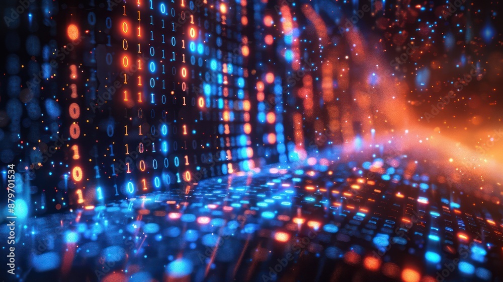 Fototapeta premium Abstract Digital Data Stream