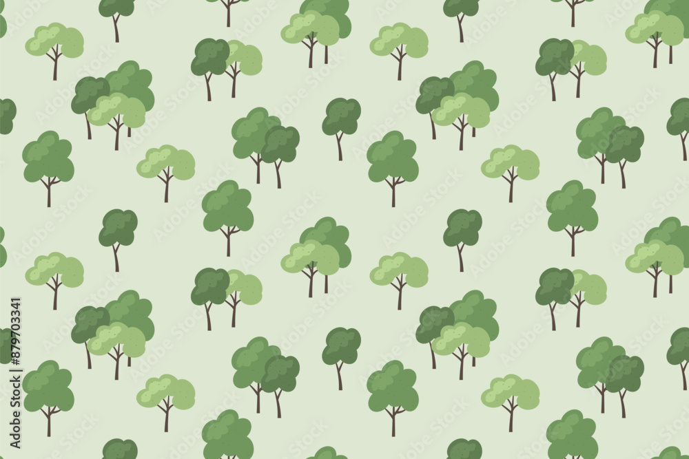 seamless pattern with green trees, forest, garden, park nature background- vector illustration seamless pattern with green trees, forest, garden, park nature background- vector illustration