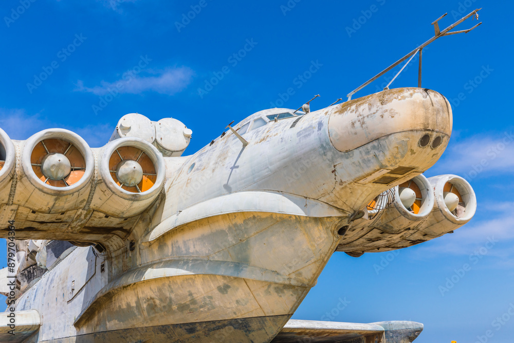Derbent, Russia - May 11, 2024: Project 903 ekranoplan missile ship ...