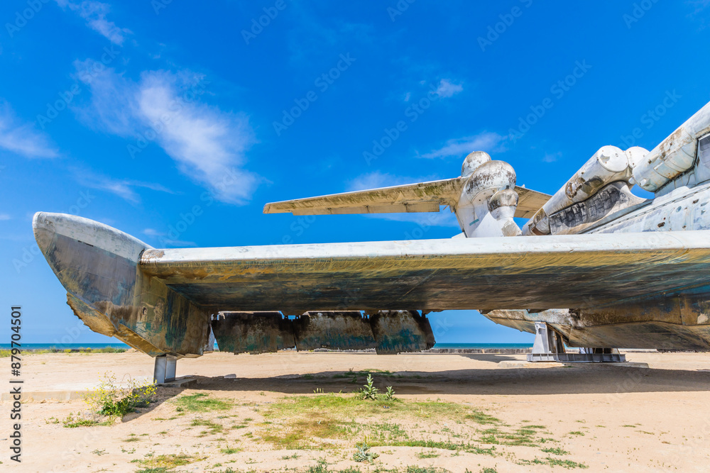 Derbent, Russia - May 11, 2024: Project 903 ekranoplan missile ship ...
