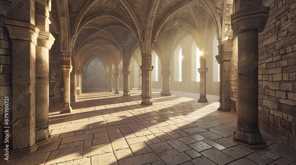 Fototapeta premium Sky Castles. AI generated art illustration.