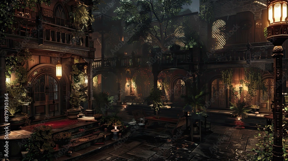 Untouched Antiquity Realms. AI generated art illustration. Untouched Antiquity Realms. AI generated art illustration.