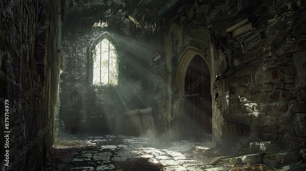 Hobbit Architecture. AI generated art illustration. Hobbit Architecture. AI generated art illustration.
