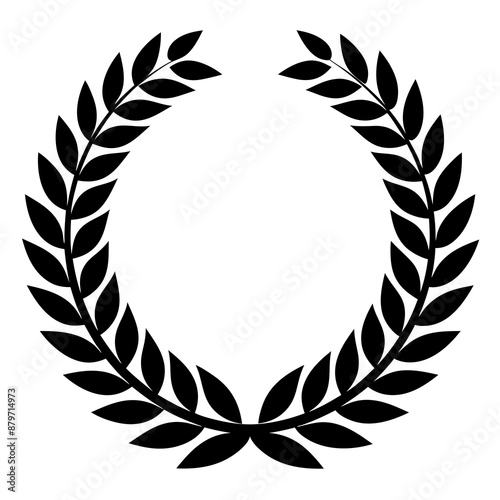 laurel wreath vector silhouette 
