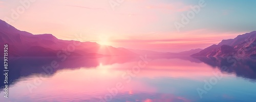 Comfort setting with a smooth, calming gradient photo
