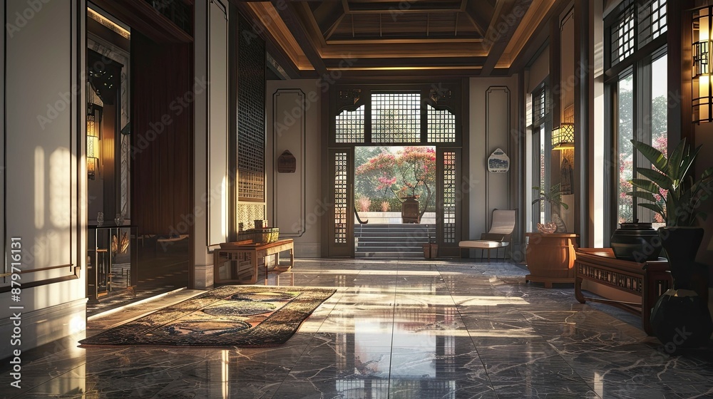 Magical Architecture. AI generated art illustration. Magical Architecture. AI generated art illustration.