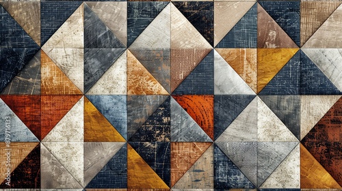 A background of geometric patterns resembling patchwork quilts, in faded country colors, with clear space for copy