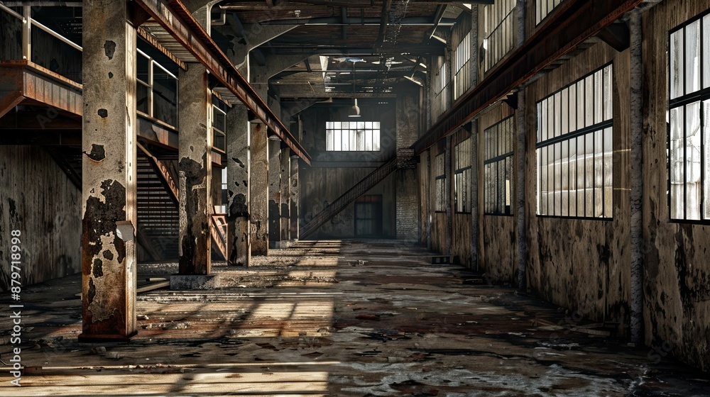 custom made wallpaper toronto digitalNeopunk Architecture Environment. AI generated art illustration.