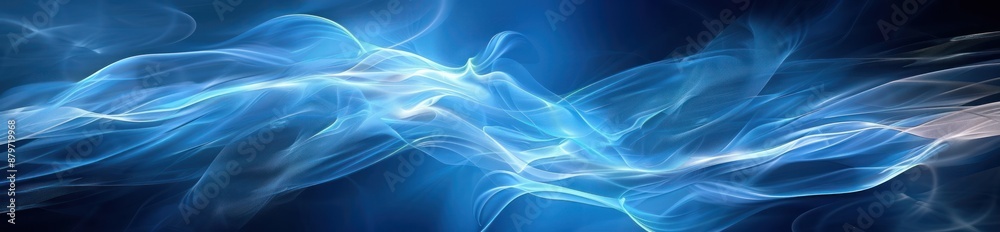 Abstract Swirling Blue Smoke Abstract Swirling Blue Smoke