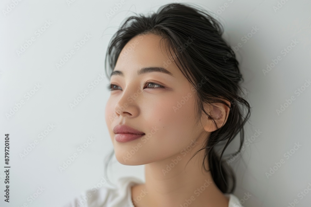 Serene Asian Beauty: Flawless Skin in a Spa Setting Serene Asian Beauty: Flawless Skin in a Spa Setting