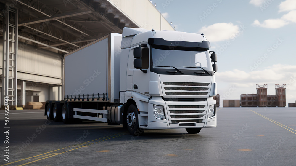 Naklejka premium truck mockup
