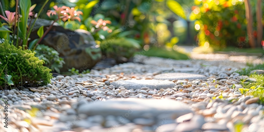 Fototapeta premium Integrating Nature and Technology Phygital Wellness Gardens for Growth and Wellbeing. Concept Nature Integration, Technology, Wellness Gardens, Growth, Wellbeing