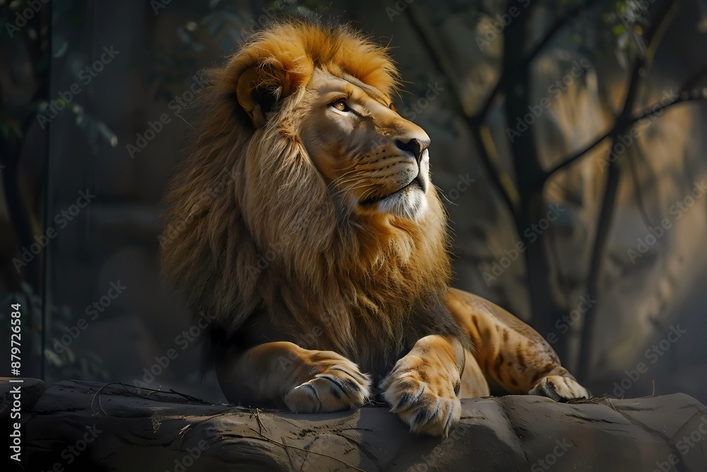 Fototapeta premium lion in zoo