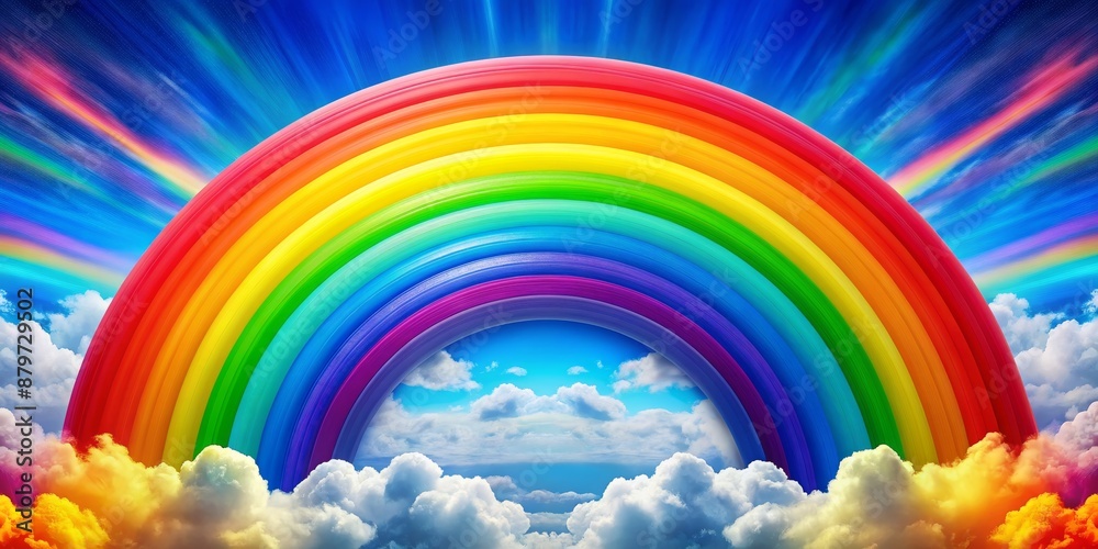 Rainbow Arcing Through Clouds, Digital Art, Rainbow Colors, Sky, Dreamscape , rainbow, clouds, digital art, dreamscape Rainbow Arcing Through Clouds, Digital Art, Rainbow Colors, Sky, Dreamscape , rainbow, clouds, digital art, dreamscape