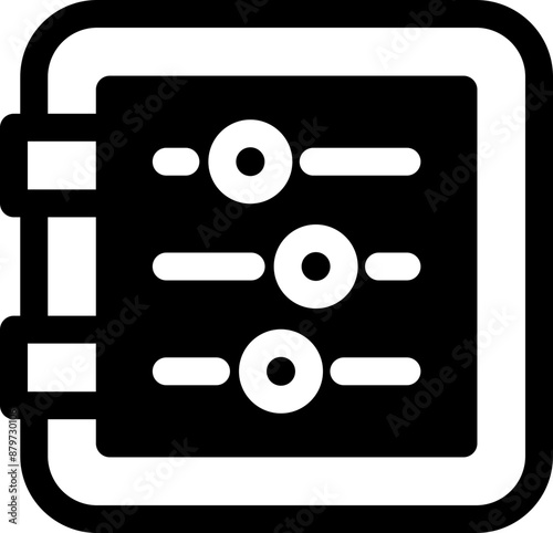 Electricity distribution board icon

