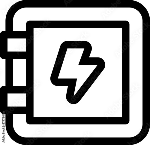 Electricity distribution board icon
