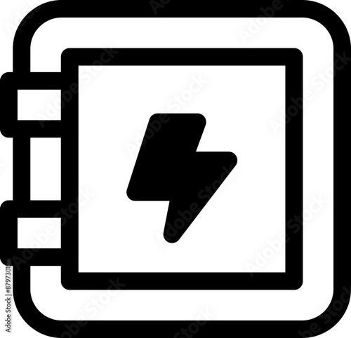 Electricity distribution board icon
