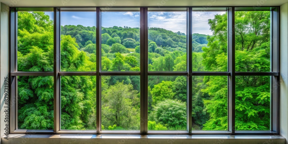 Window View of Lush Green Trees, Landscape Photography, Nature Scene, Window View, Green Trees, Forest, Nature, Greenery Window View of Lush Green Trees, Landscape Photography, Nature Scene, Window View, Green Trees, Forest, Nature, Greenery