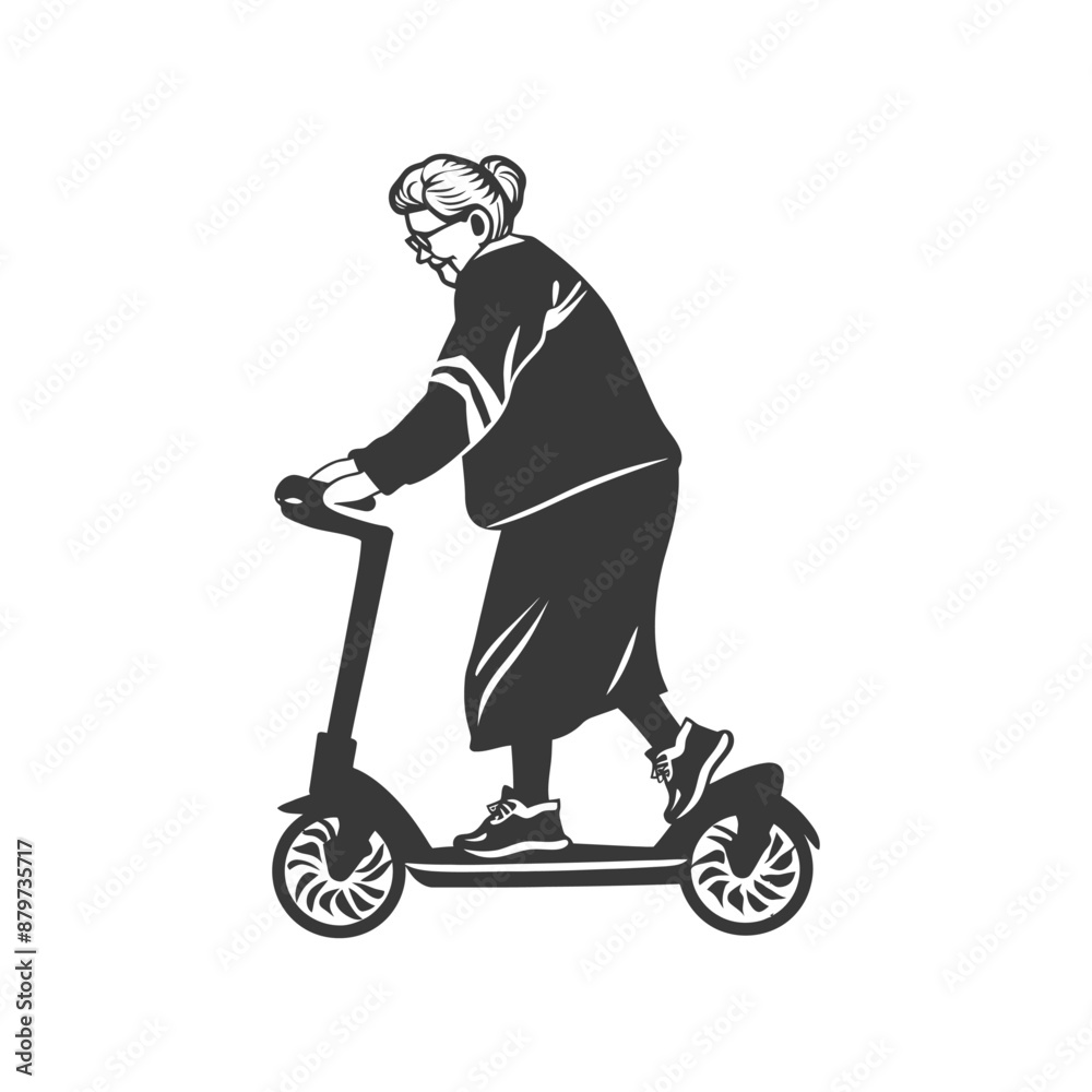 minimalist logo or symbol for elderly woman activity black color only minimalist logo or symbol for elderly woman activity black color only