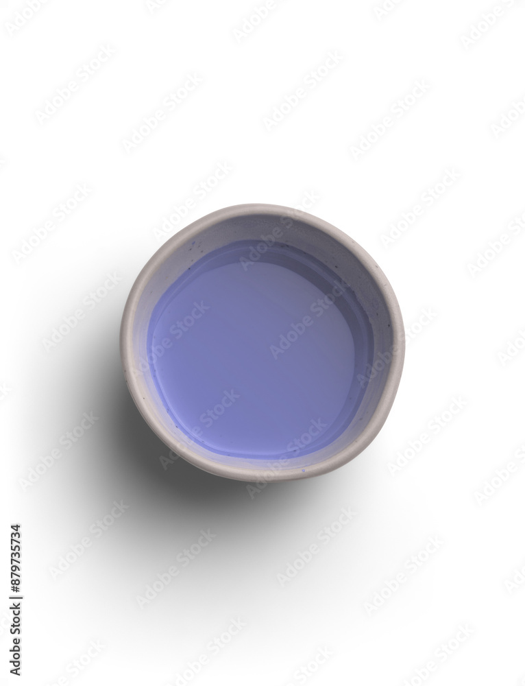 Purple Ceramic Bowl with Watercolor Angled Purple Ceramic Bowl with Watercolor Angled