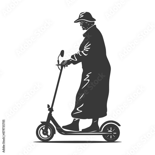 minimalist logo or symbol for elderly woman activity black color only