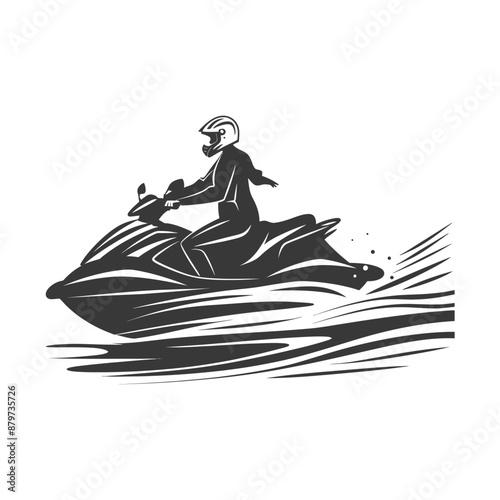 minimalist logo or symbol for elderly woman activity black color only