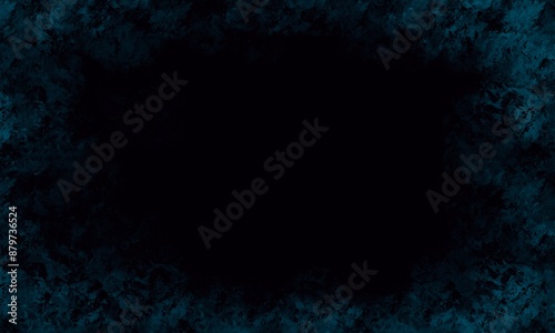 black abstract background Creates a rough surface around the edges of the image, creating a frame. And there is space to insert graphs. Text and images for media design.