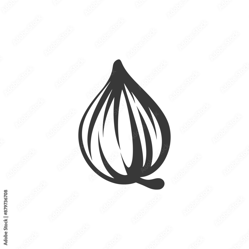minimalist logo or symbol for hazelnut fruit black color only minimalist logo or symbol for hazelnut fruit black color only