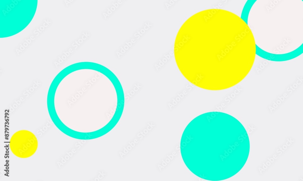 A white abstract background consisting of circles of various sizes, green and yellow, can be used in media design. Product banner Product packaging. A white abstract background consisting of circles of various sizes, green and yellow, can be used in media design. Product banner Product packaging.