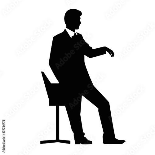 business man  silhouette