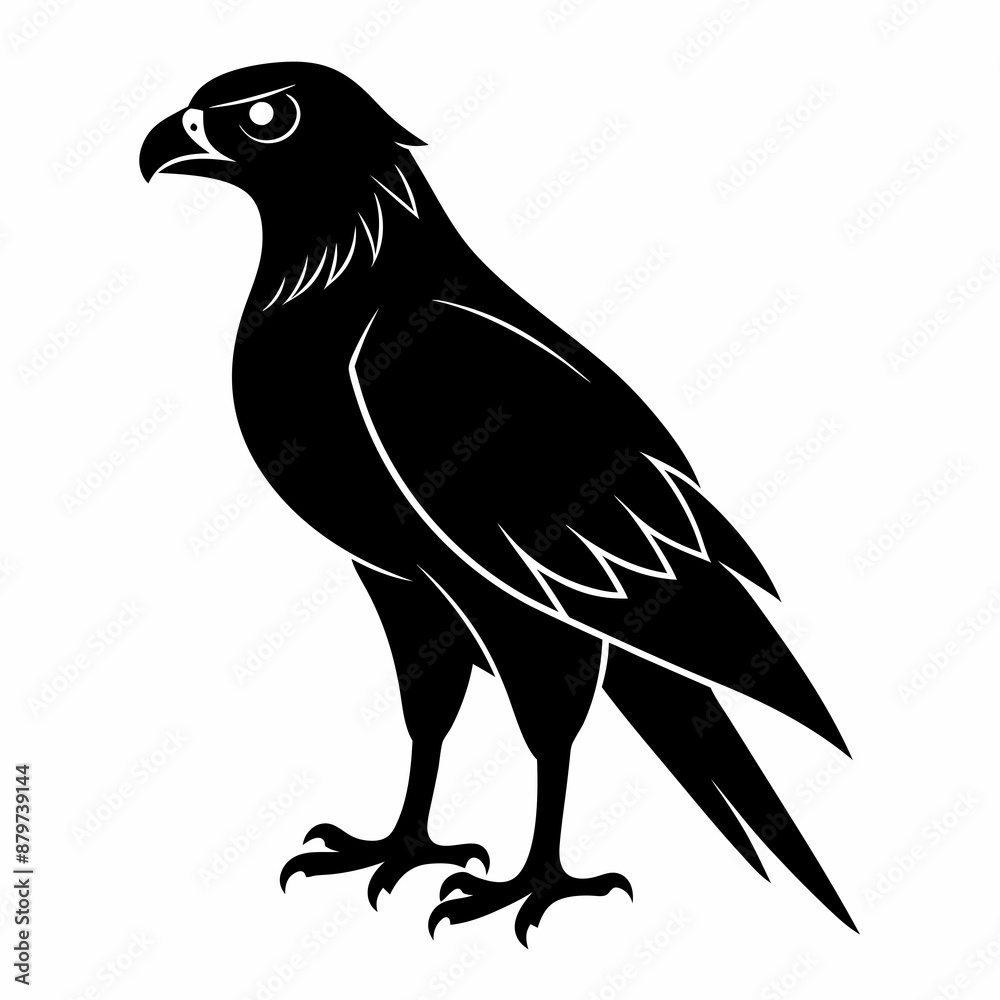 Obraz premium Harrier Black silhouette