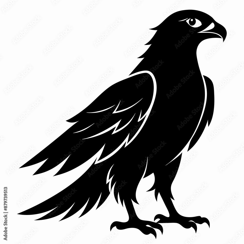 Harrier Black silhouette Harrier Black silhouette