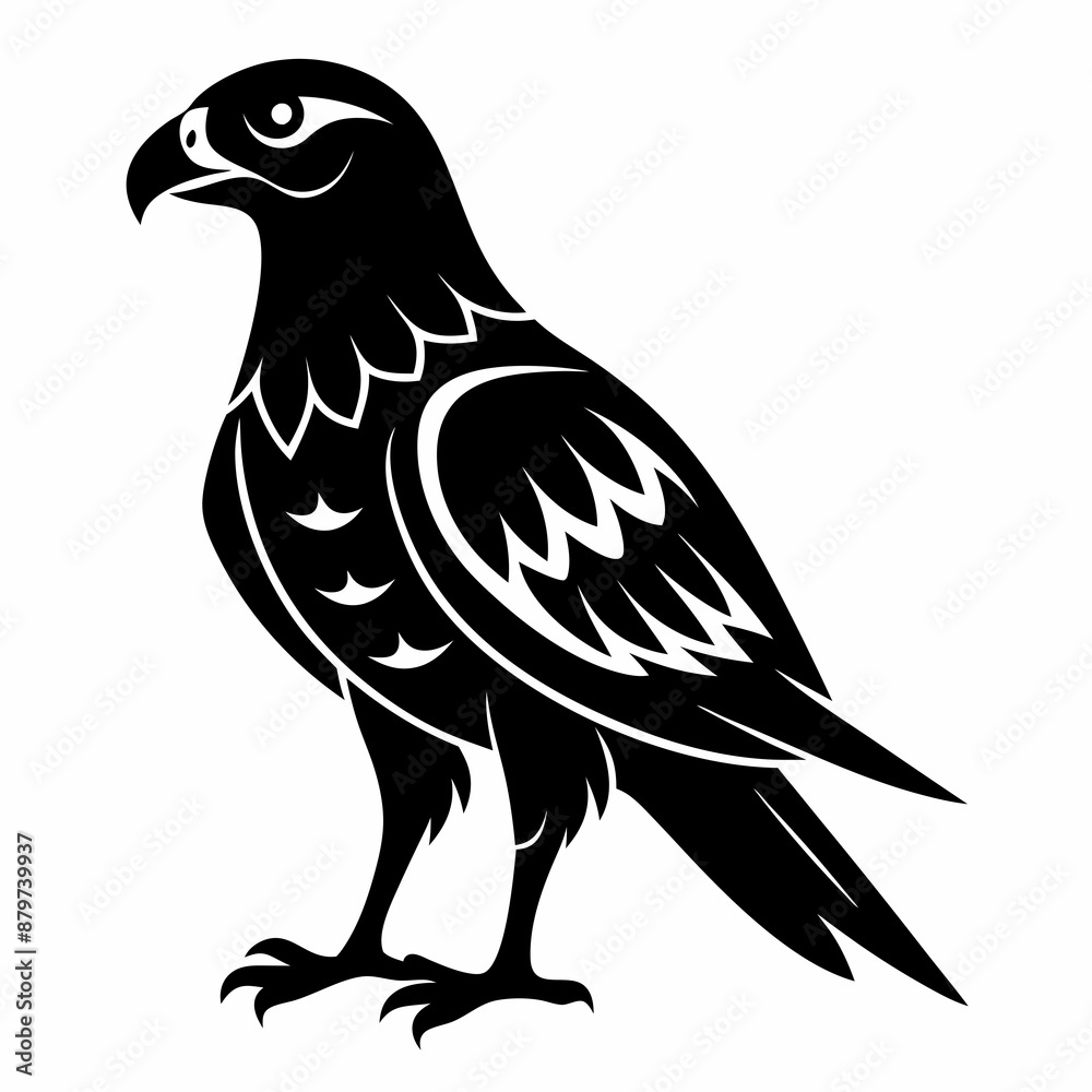 Obraz premium Harrier Black silhouette