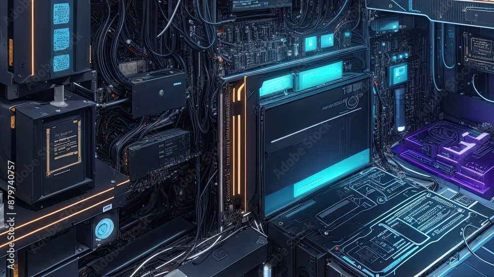 Ideal for digital backgrounds in tech processes, artificial intelligence, neural networks, data transfer, encryption, digital archives, and sound. Ideal for digital backgrounds in tech processes, artificial intelligence, neural networks, data transfer, encryption, digital archives, and sound.
